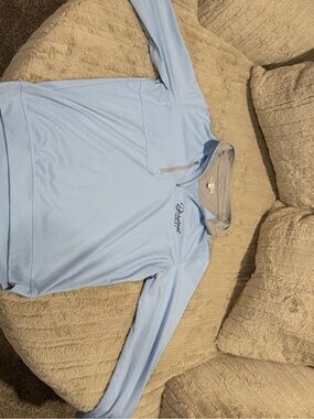 Peter Millar Golf Light Blue Barstool Quarter-Zip